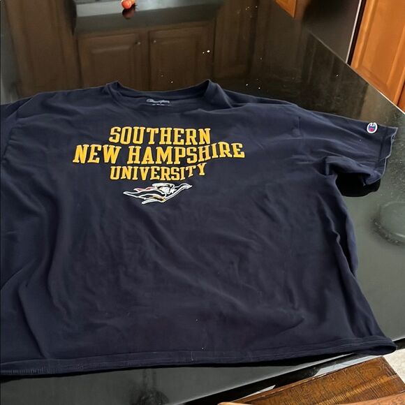 Champion Blue Short Sleeve Tee with Collegiate Style SNHU - Picture 1 of 3